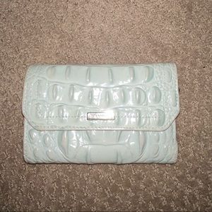 Brahmin light blue wallet